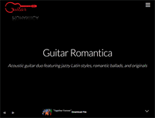 Tablet Screenshot of guitarromantica.com
